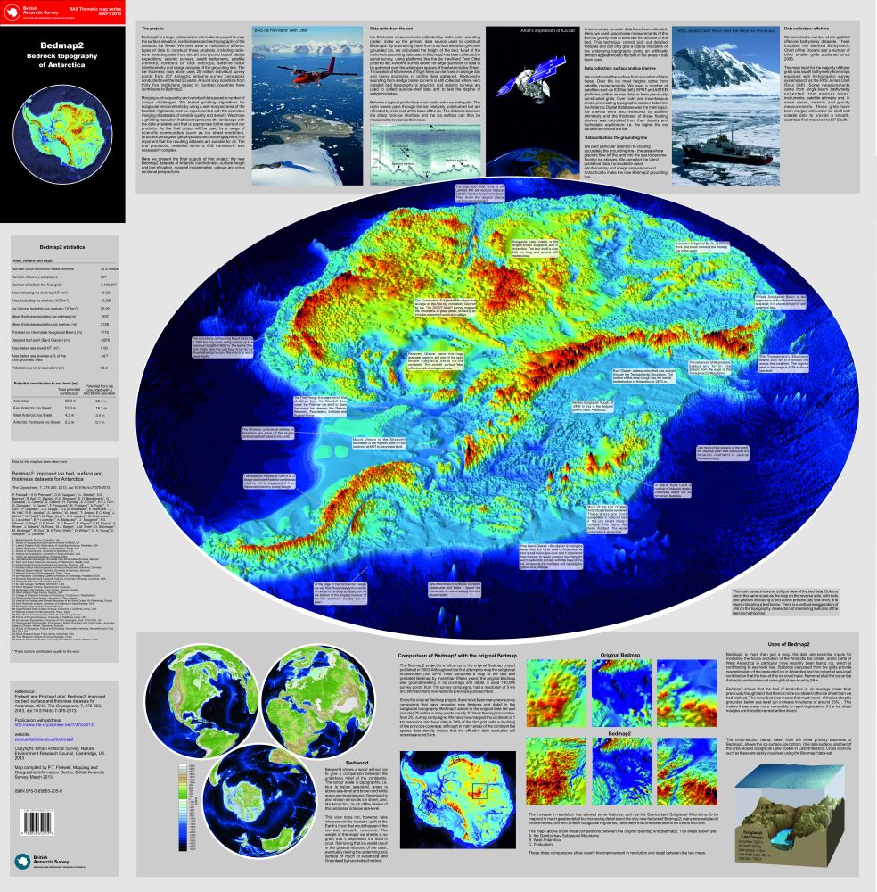 thumbnail for Bedmap2 - Bed topography of Antarctica - Side 2