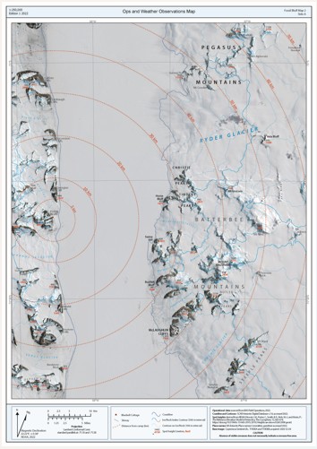 thumbnail for Fossil Bluff Operations and Weather Observations Map, Side A