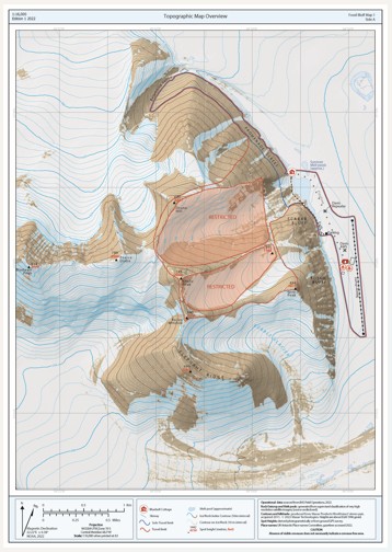 thumbnail for Fossil Bluff Topographic Map, Side A