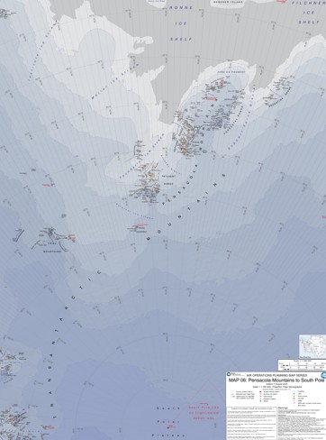 thumbnail for SCAR Air Operations Planning Map Series - Sheet 6, Pensacola Mountains to South Pole