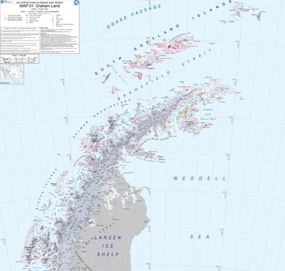 thumbnail for SCAR Air Operations Planning Map Series - Sheet 1, Graham Land