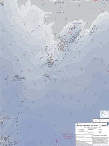 thumbnail for BAS Air Operations Planning Map Series - Sheet 6, Pensacola Mountains to South Pole