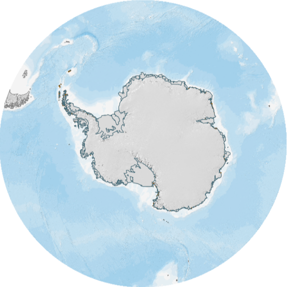 thumbnail for Antarctica and Southern Ocean basemap