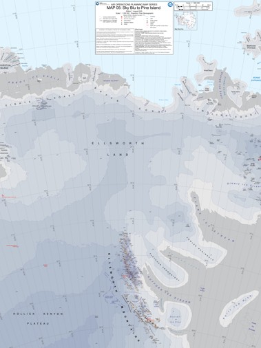 thumbnail for SCAR Air Operations Planning Map Series - Sheet 5, Sku Blu to Pine Island Bay