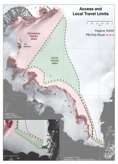 thumbnail for Rothera Local Travel Area Map