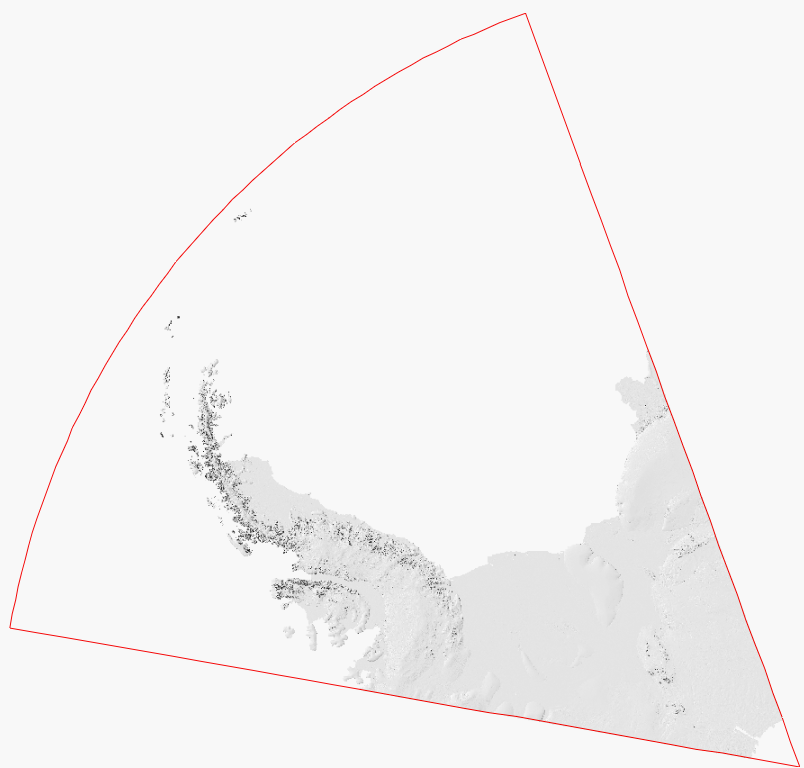 thumbnail for Hillshade for British Antarctic Territory