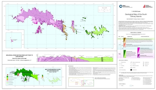 thumbnail for Geological map of the South Orkney Islands