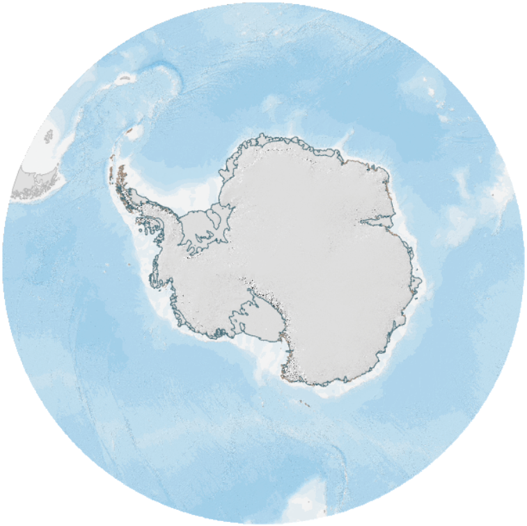thumbnail for Antarctica and the Southern Ocean basemap